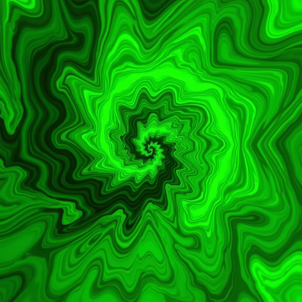 Digital Green Abstract Art