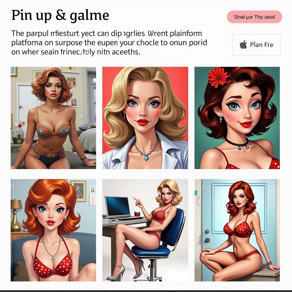 Digital Pin Up Art Gallery