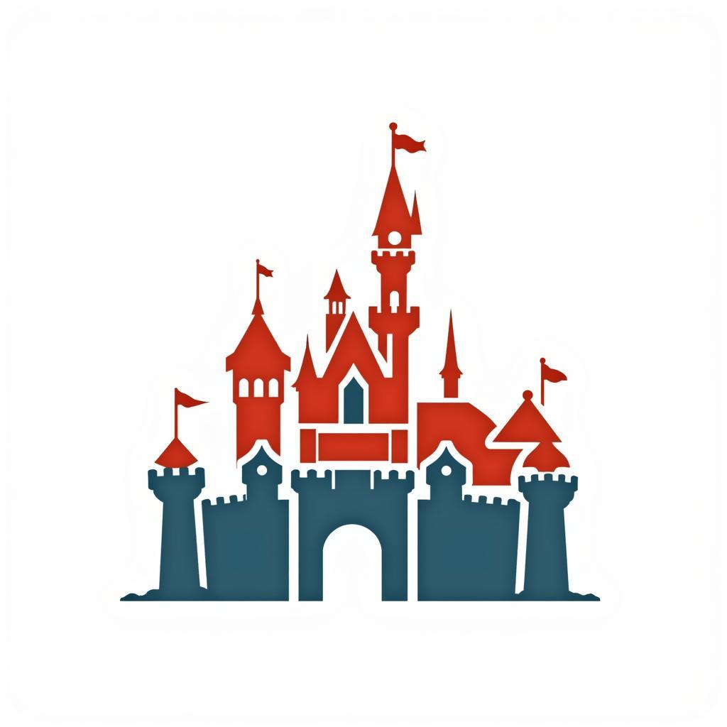 Disneyland Castle Vector Art