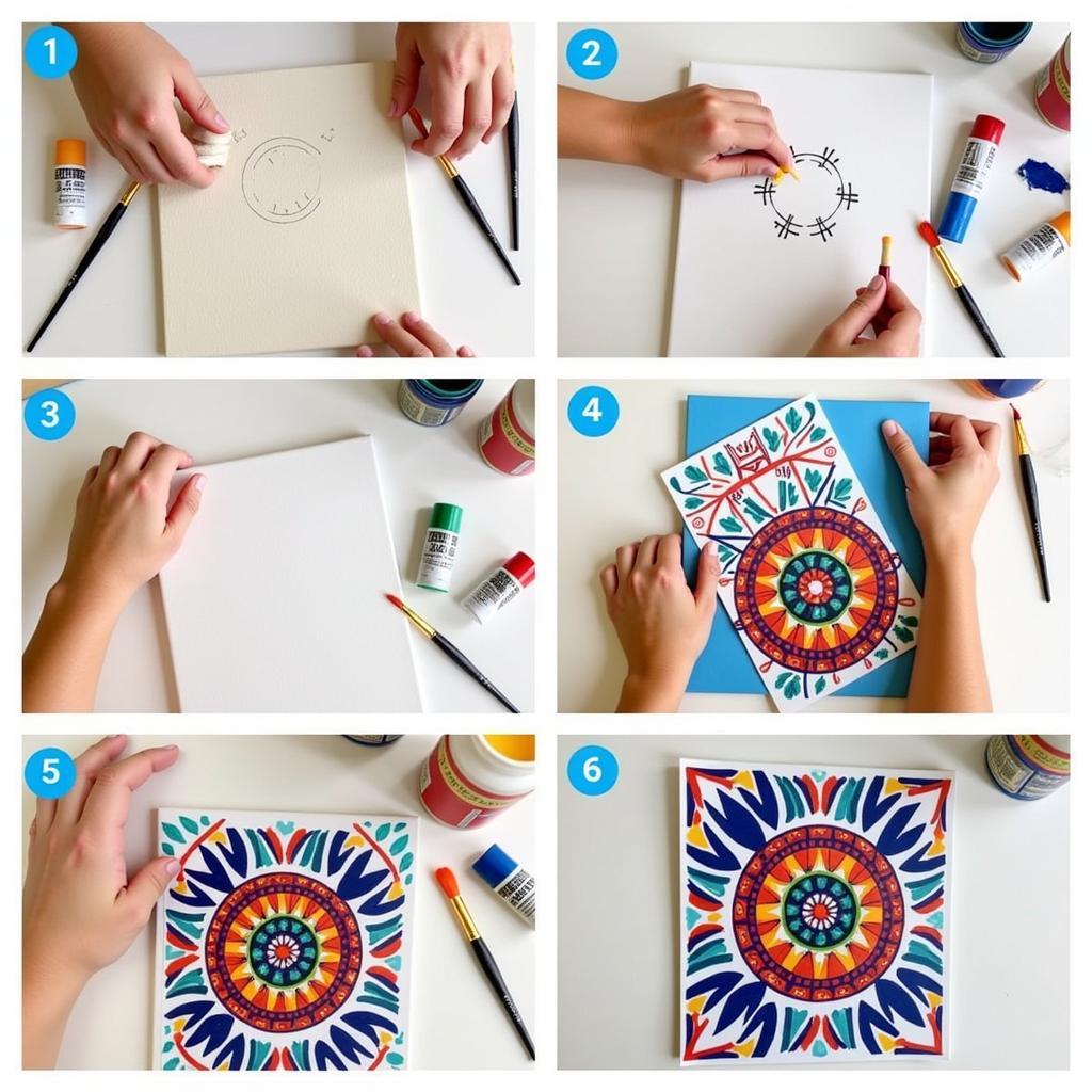 DIY Aztec Canvas Art: Step-by-step Guide