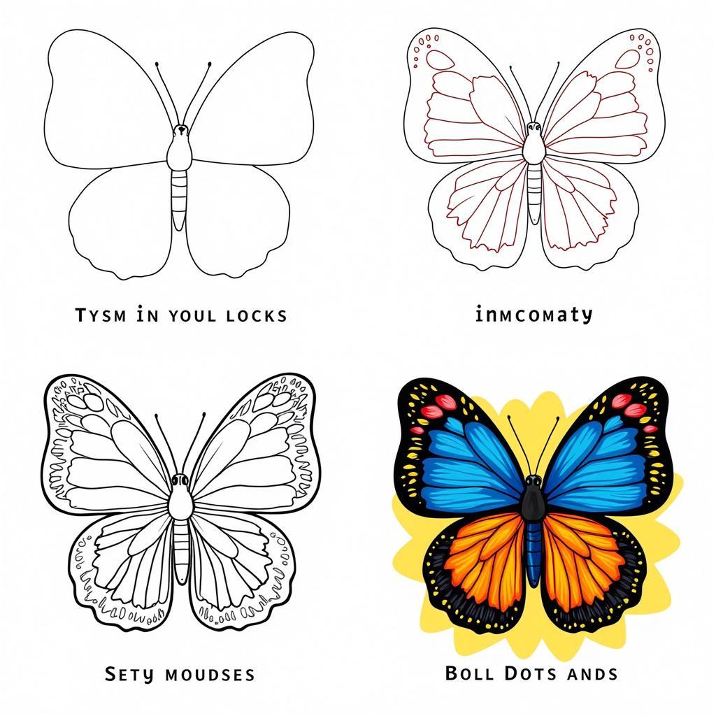 DIY butterfly pop art on canvas