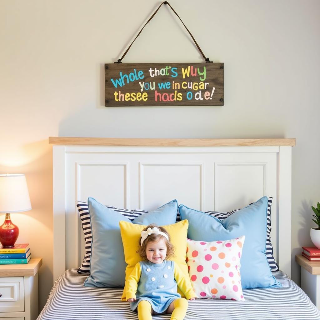 DIY Family Wall Art in Bedroom