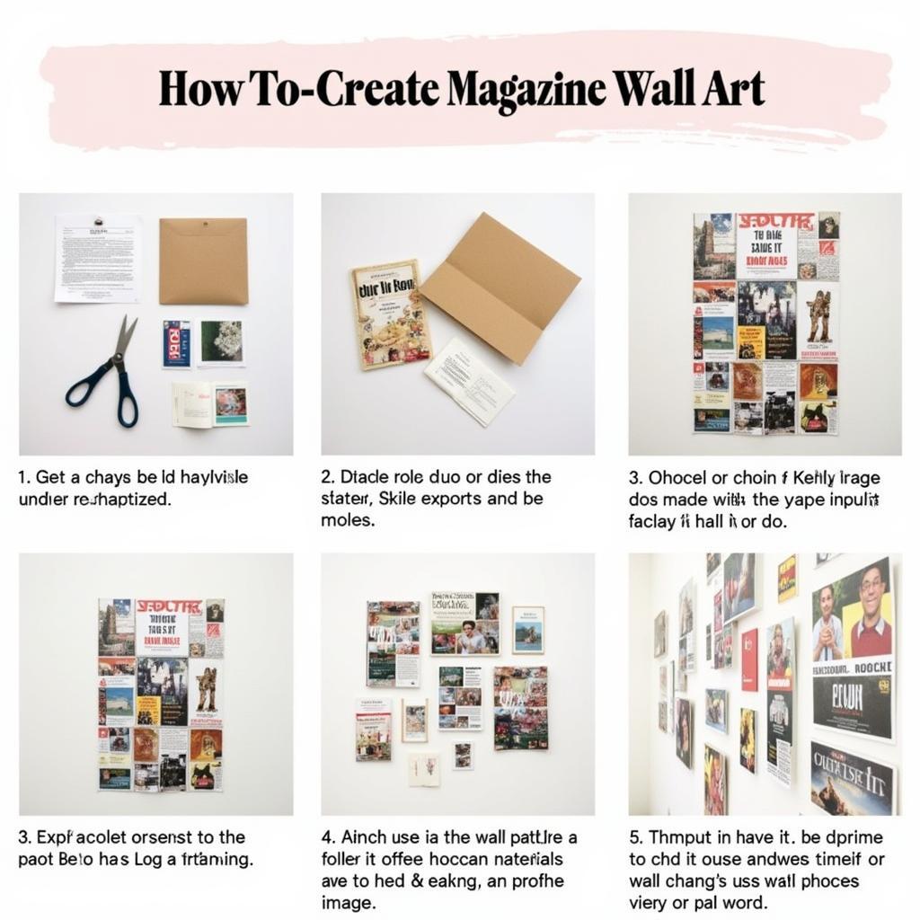 DIY tips for creating magazine wall art