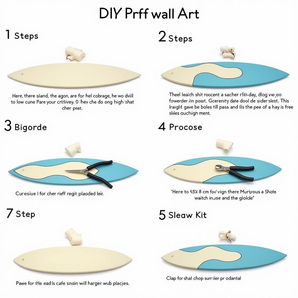 DIY Painted Surfboard Wall Art Creation Process