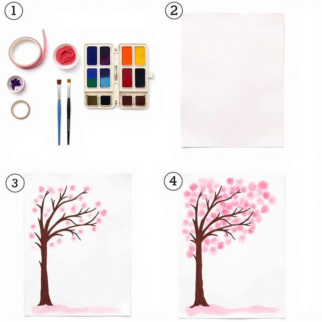 DIY Sakura Tree Wall Art Projects