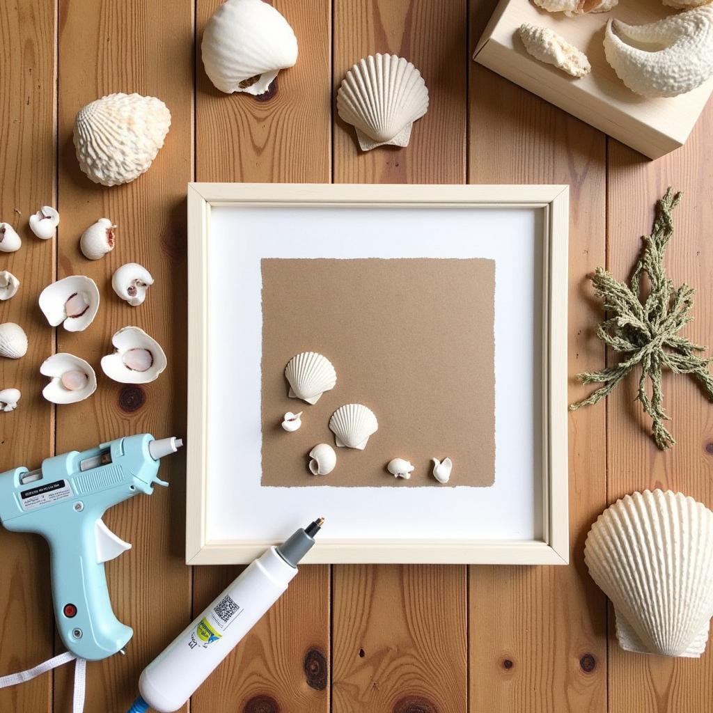 Creating DIY Seashell Framed Art