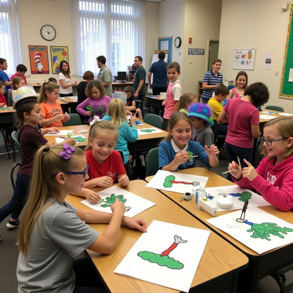 Dr. Seuss Inspired Art Classroom Activities