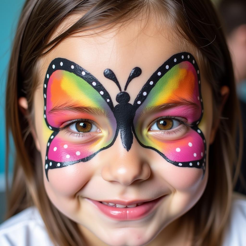 Easy Face Paint Art: Butterfly Design