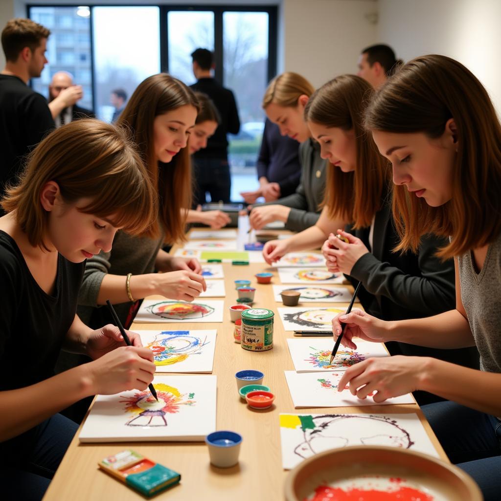 Interactive Art Demonstrations at Evanston Art Fest