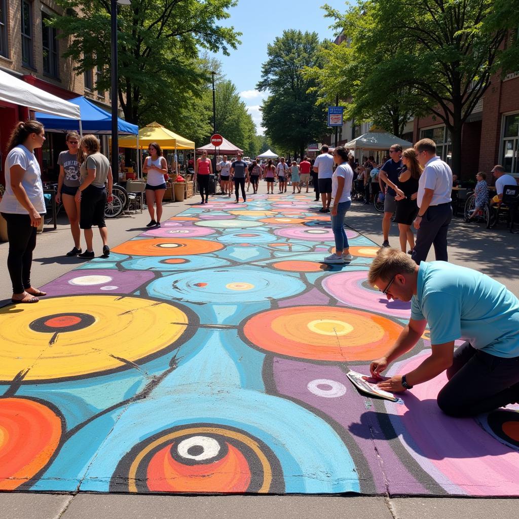 Street Art Installation at Fenton Art Walk