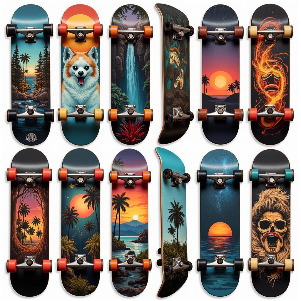 Finished Custom Skateboard Designs