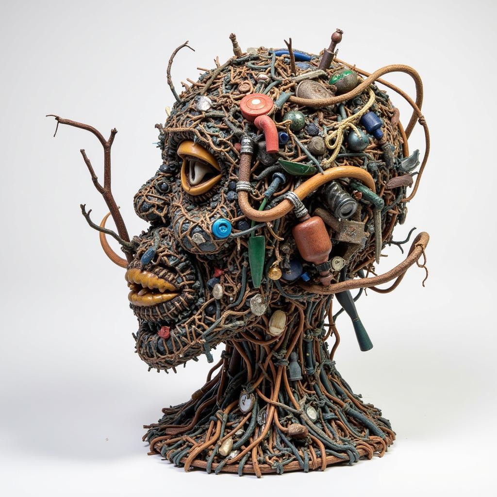 Completed Junk Art Sculpture