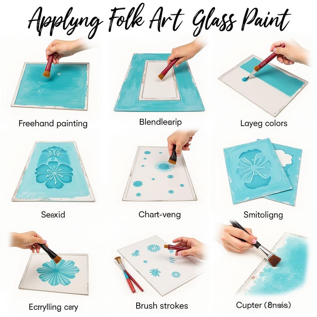 Different Techniques for Using Folk Art Frosted Glass Paint