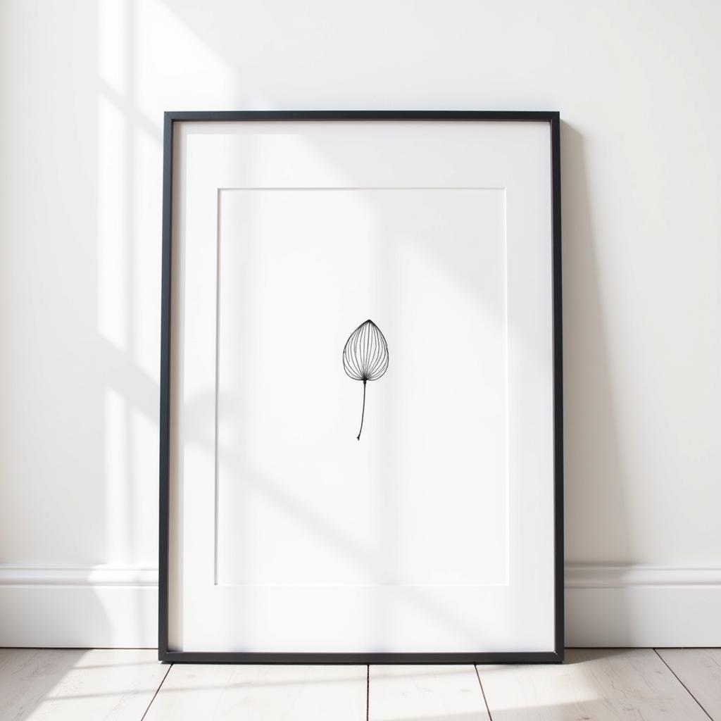 Framed Minimal Art Print