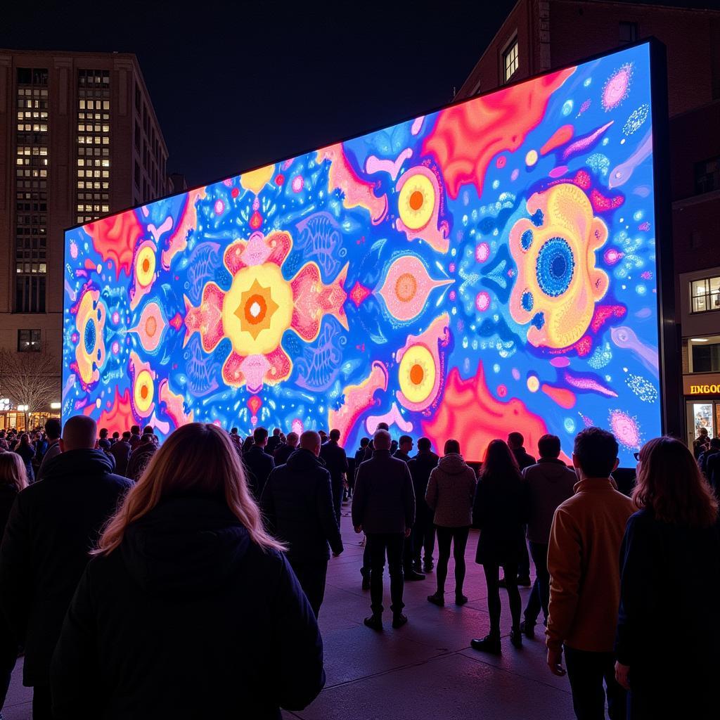 Digital Art Installation at Franklin Art Crawl