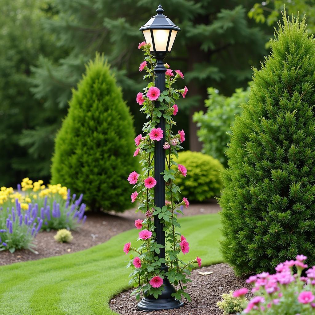 Garden Art Pole Supporting Climbing Plants