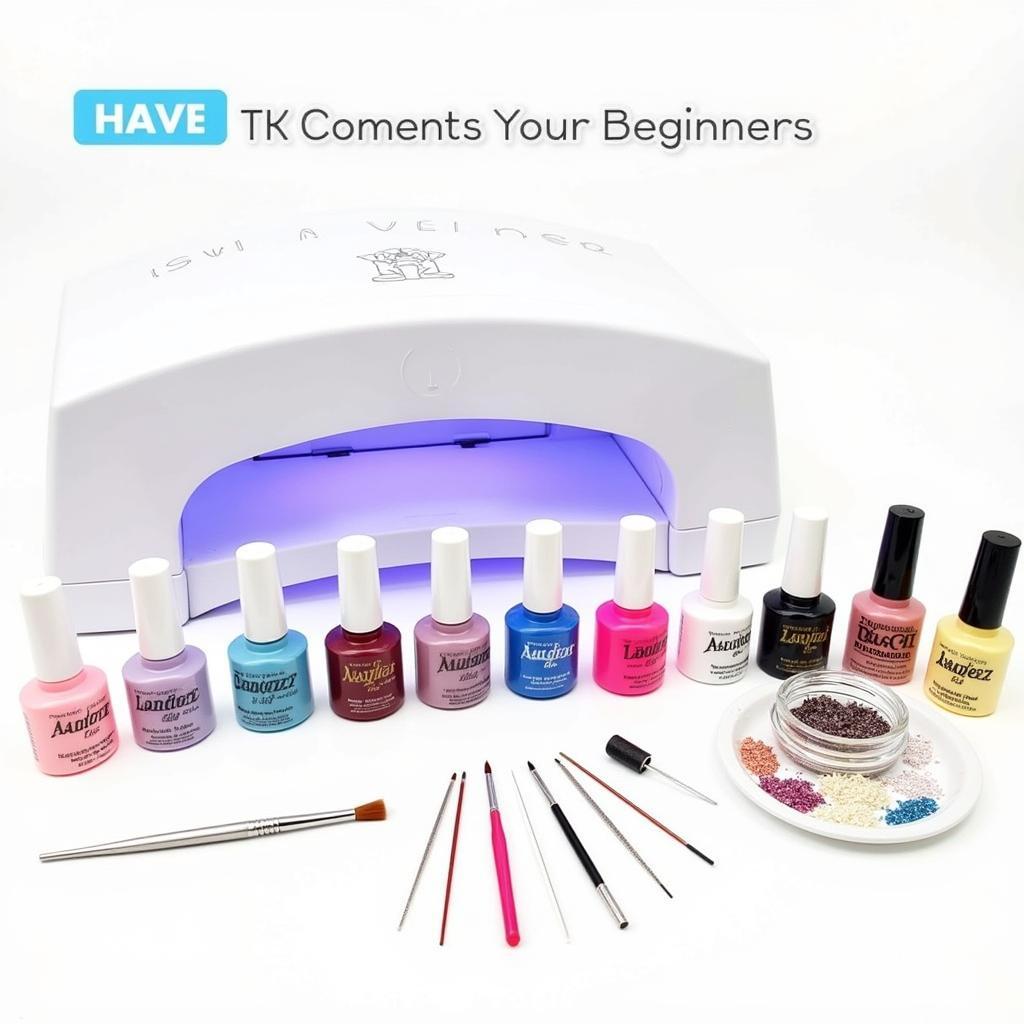 Gel Nail Art Kit Essentials: UV Lamp, Gel Polishes, and Tools