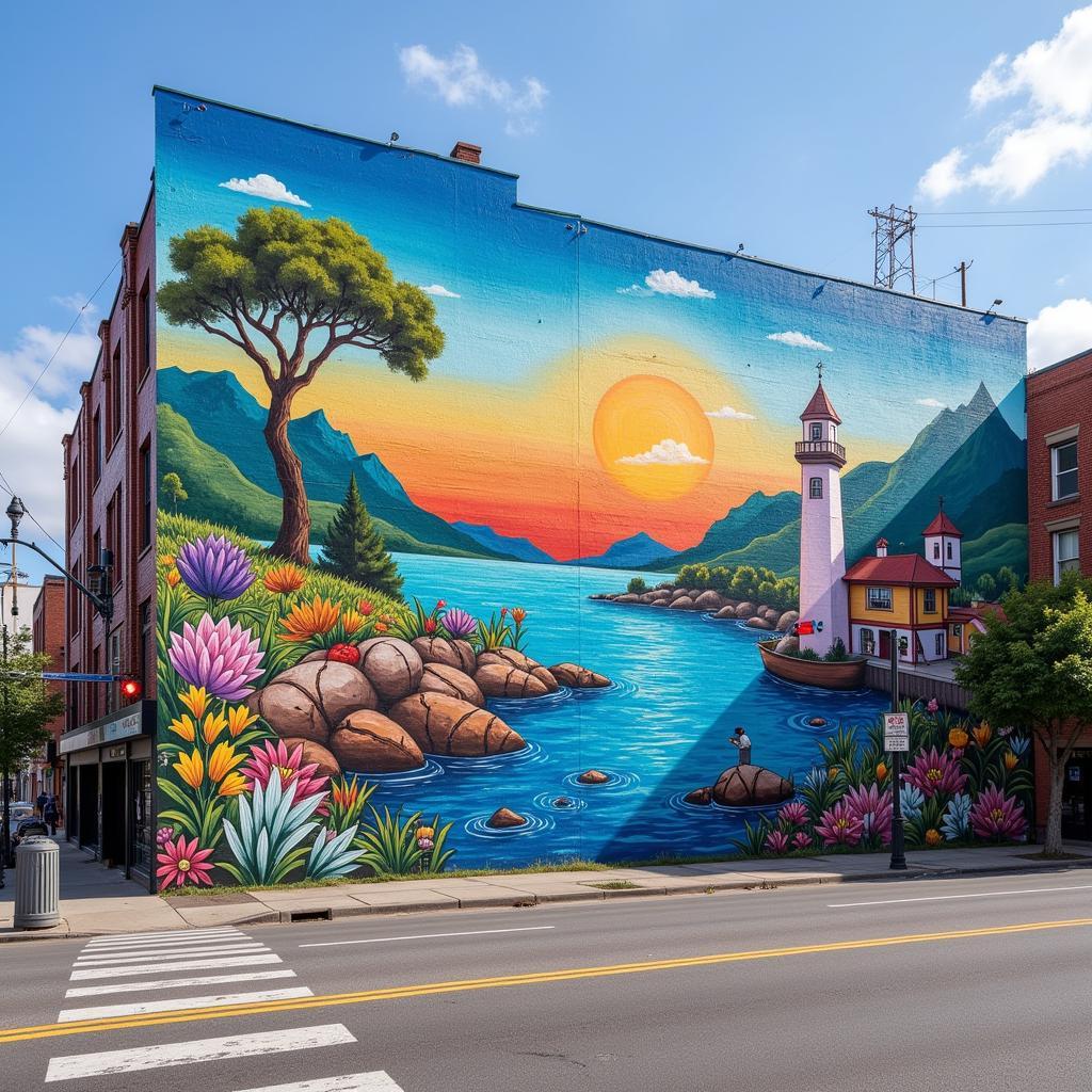 Giant Mural Street Art: Glory of Giants Art