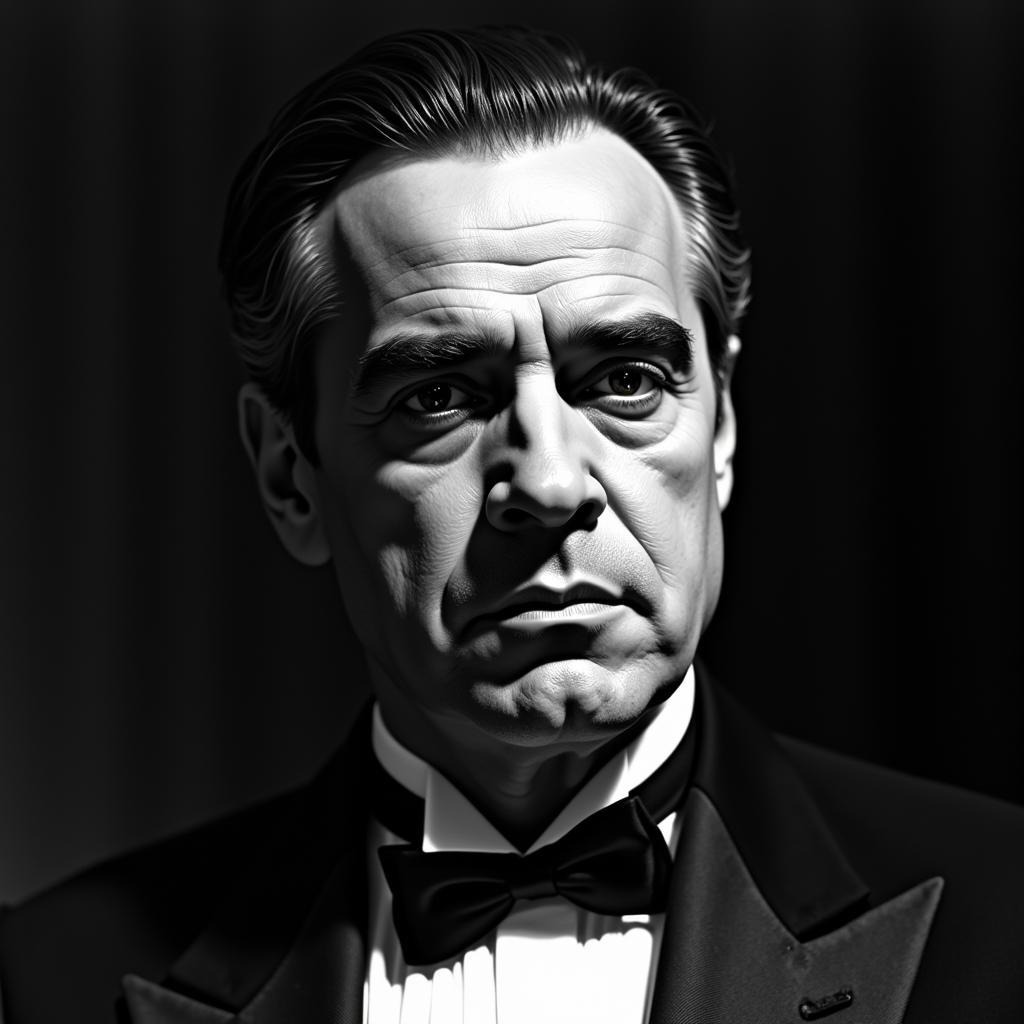 Godfather Don Corleone Portrait Wall Art