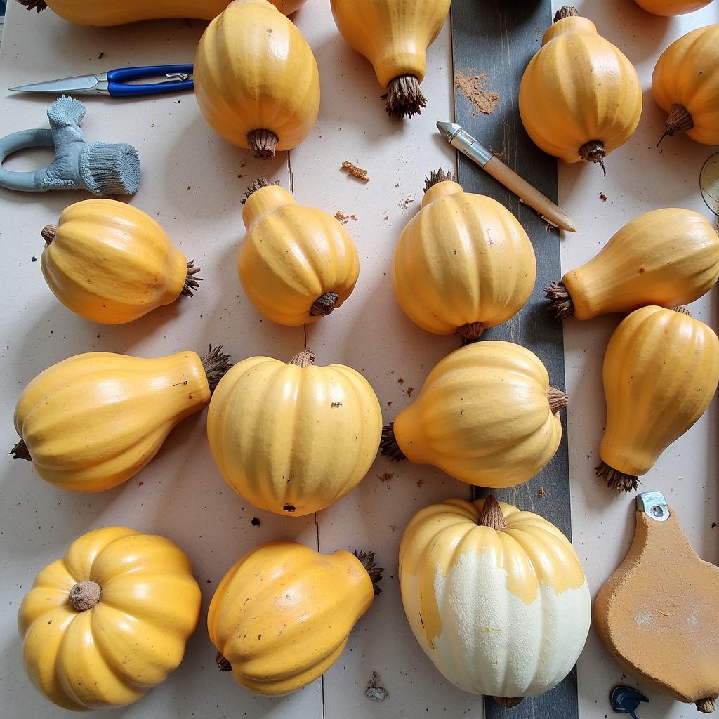 Cleaning and preparing gourds for southwestern art