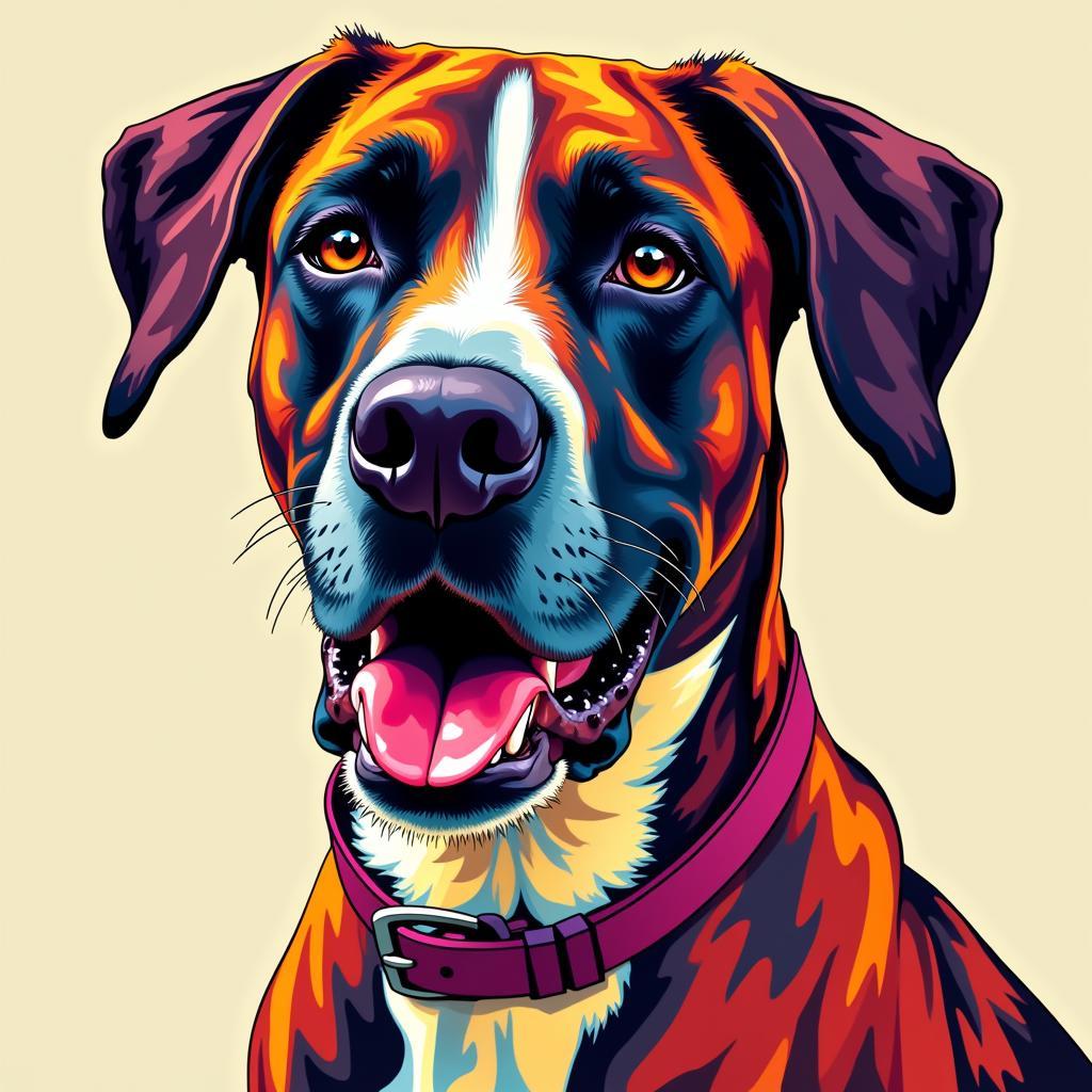 Great Dane Pop Art Print