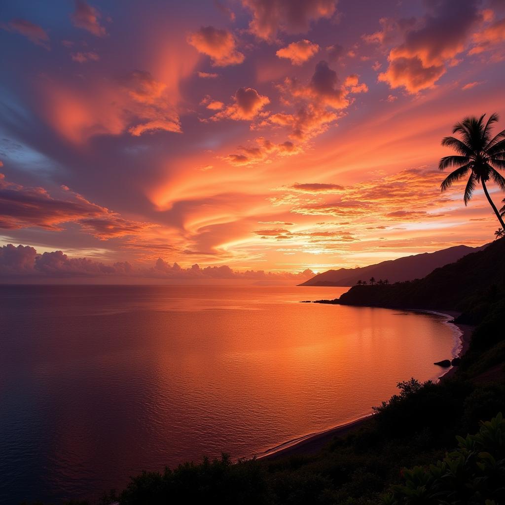 Hanalei Bay Sunset Photography