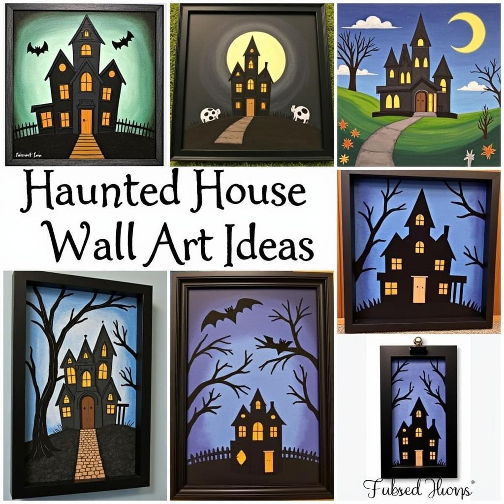 Haunted House Wall Art Ideas