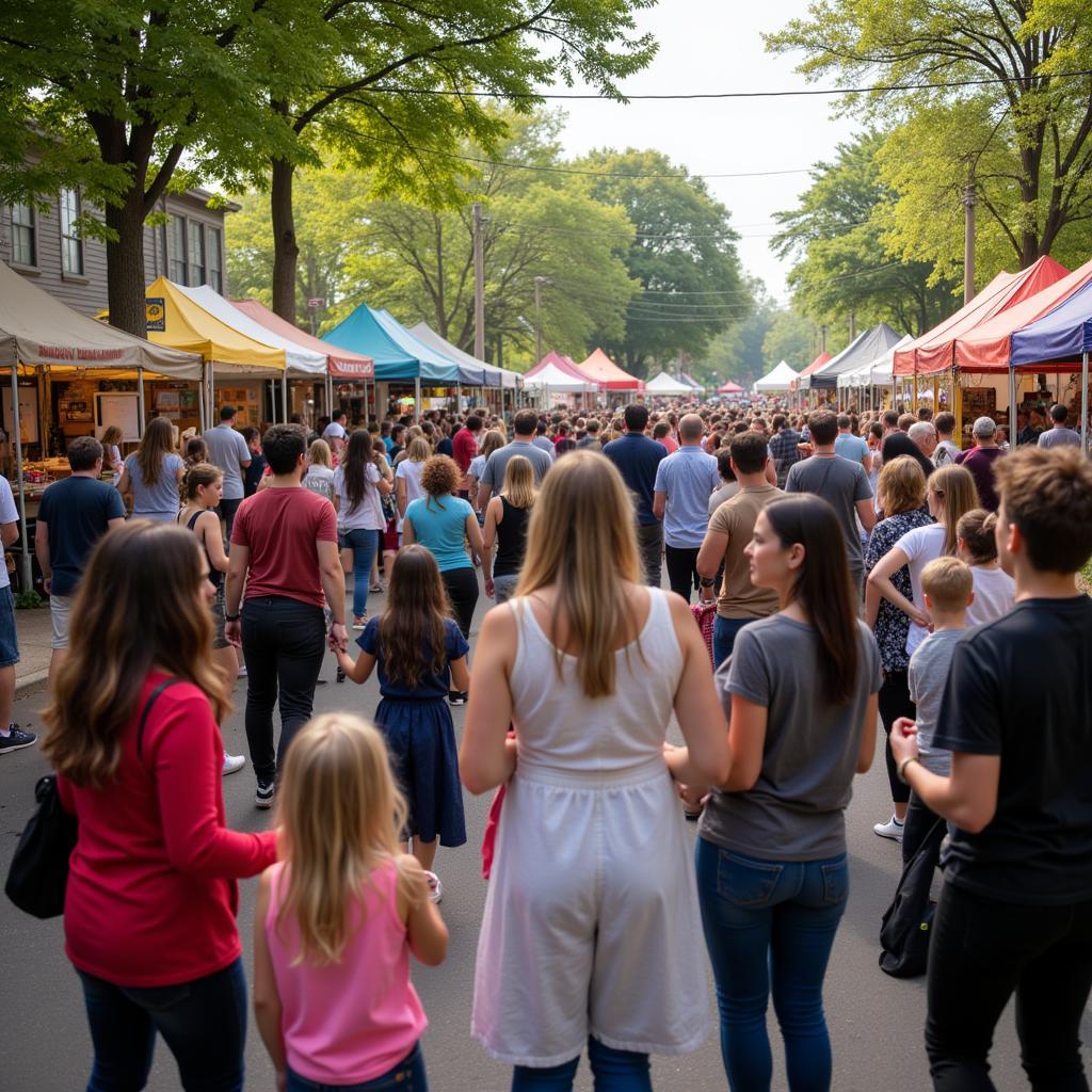 Community Gathering at Holly Arts Festival