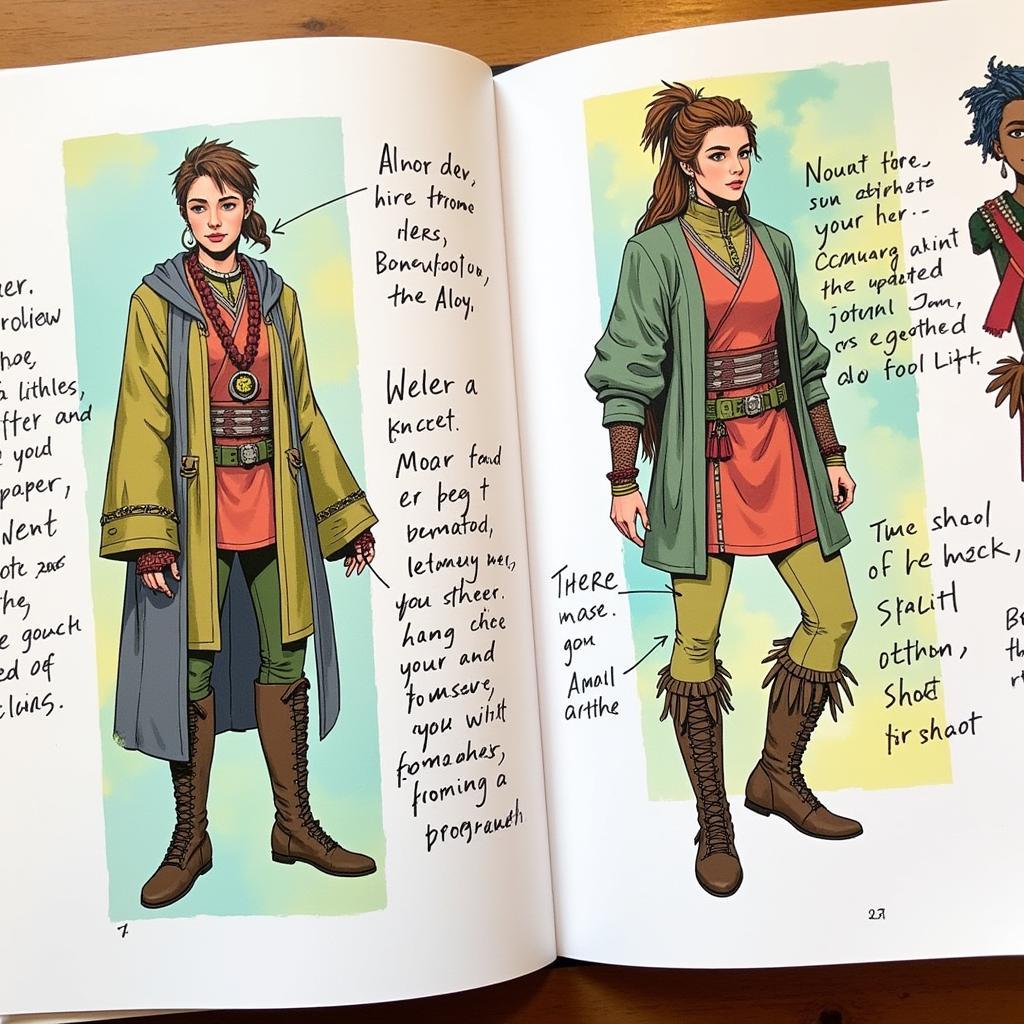 Horizon Forbidden West Art Book Concept Art: Aloy concept art showcasing her updated design and the vibrant colors of the Forbidden West.