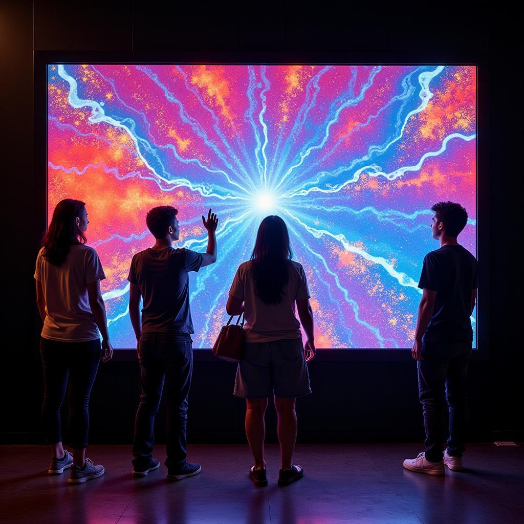 Interactive Digital Art Installation at Levis Commons