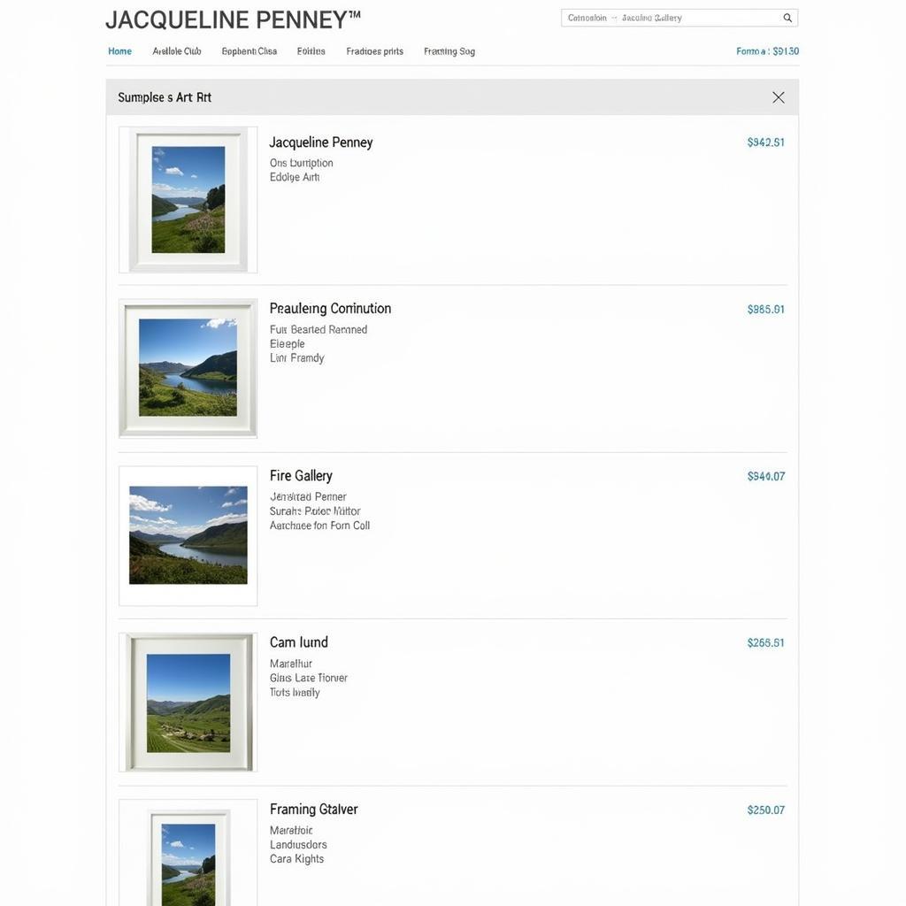 Jacqueline Penney Landscape Art Prints in an Online Gallery