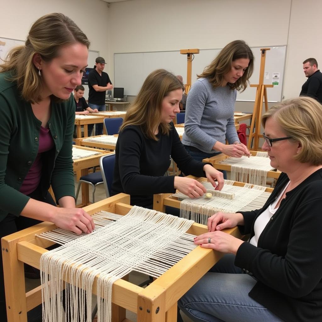 Weaving Workshop at the Jay County Fiber Arts Festival