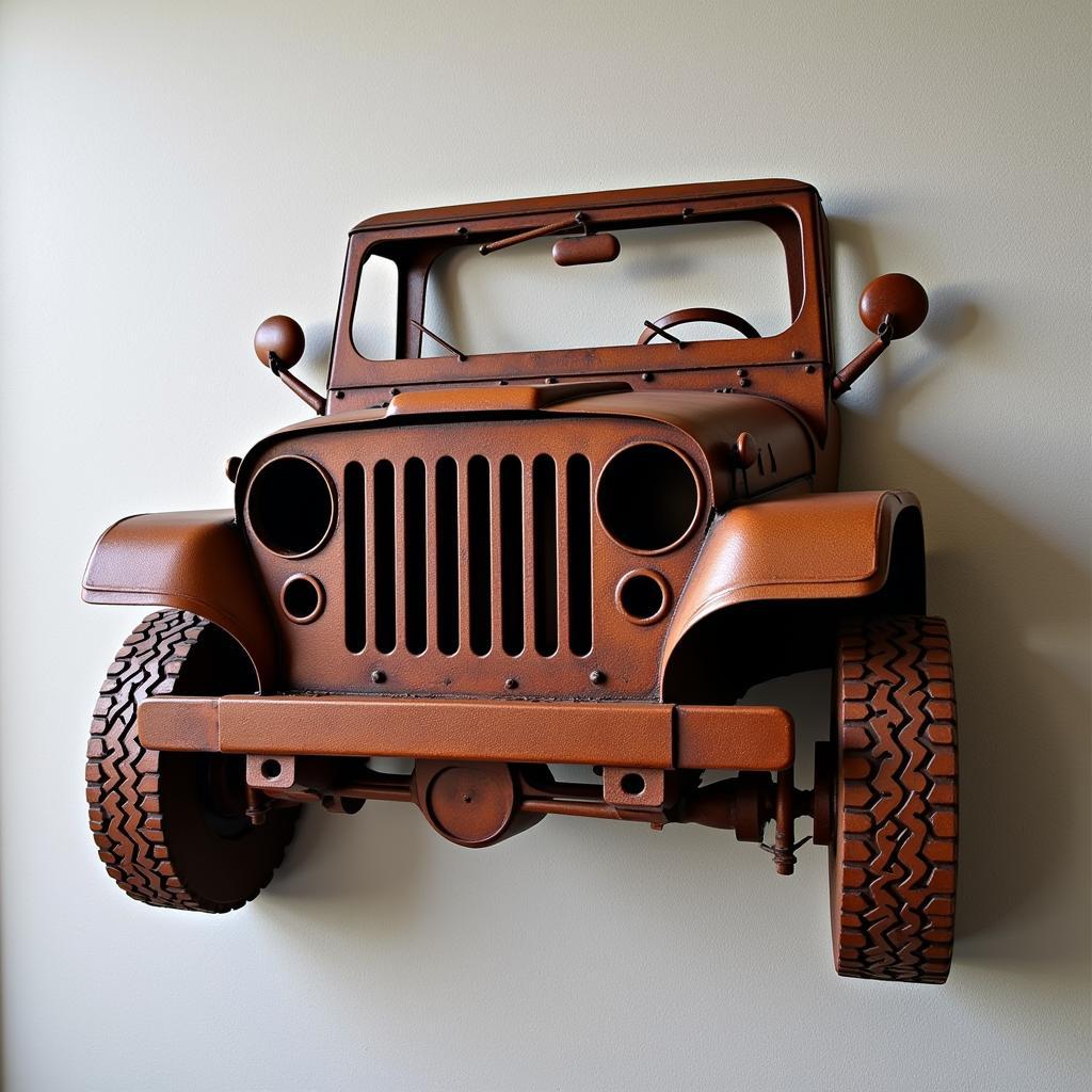 Jeep Metal Art Wall Decor