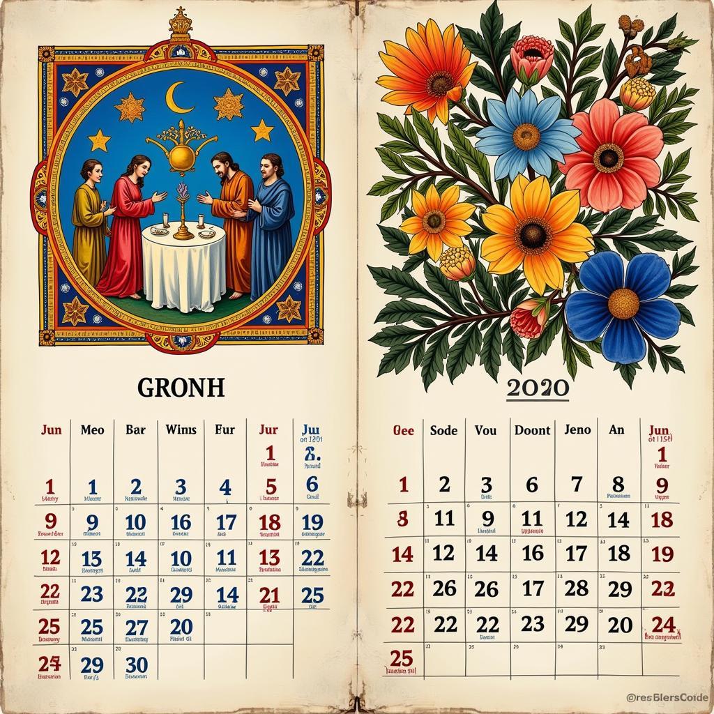 Jewish Art Calendar: Modern vs. Traditional Designs