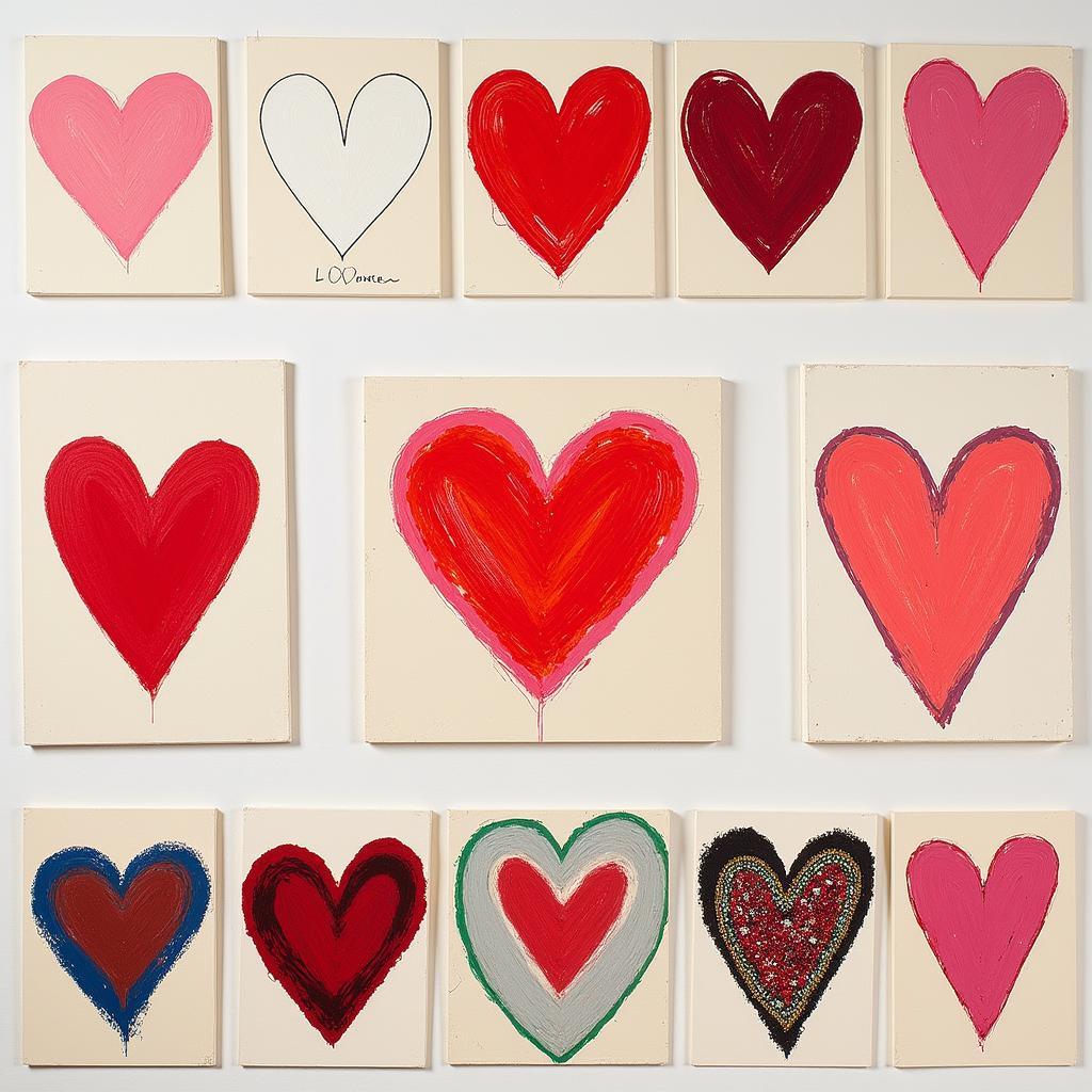 Jim Dine's vibrant heart paintings: An overview of his iconic heart series