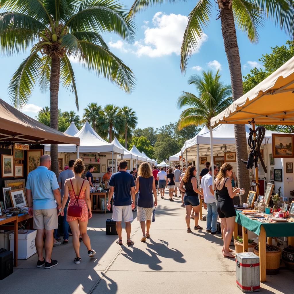 Vibrant Art Festival Scene in Jupiter, Florida