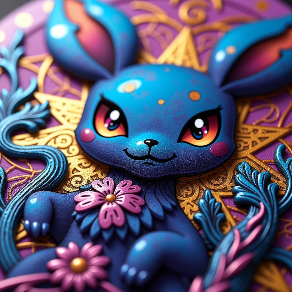 Close-up of the Korean Umbreon VMAX Alt Art Card