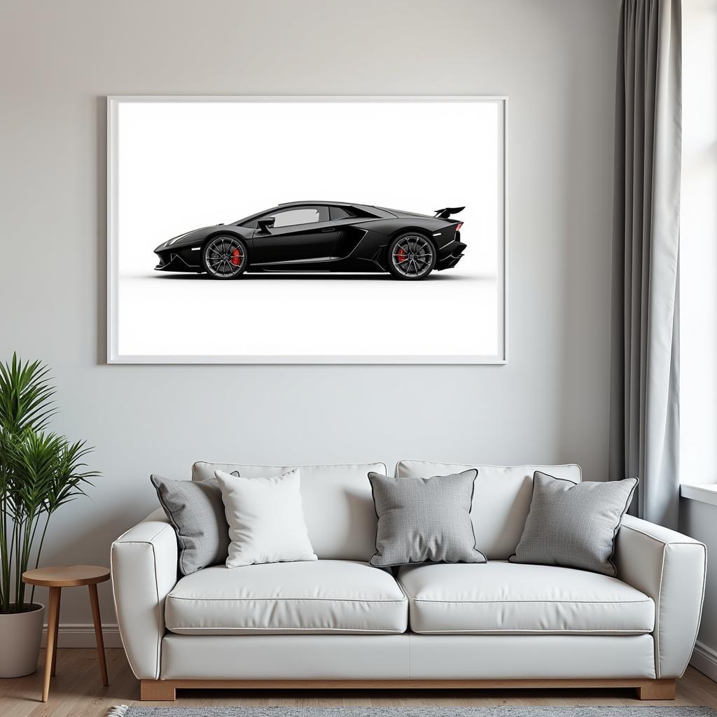 Lamborghini Aventador Wall Art: A Modern Supercar Print for Contemporary Spaces