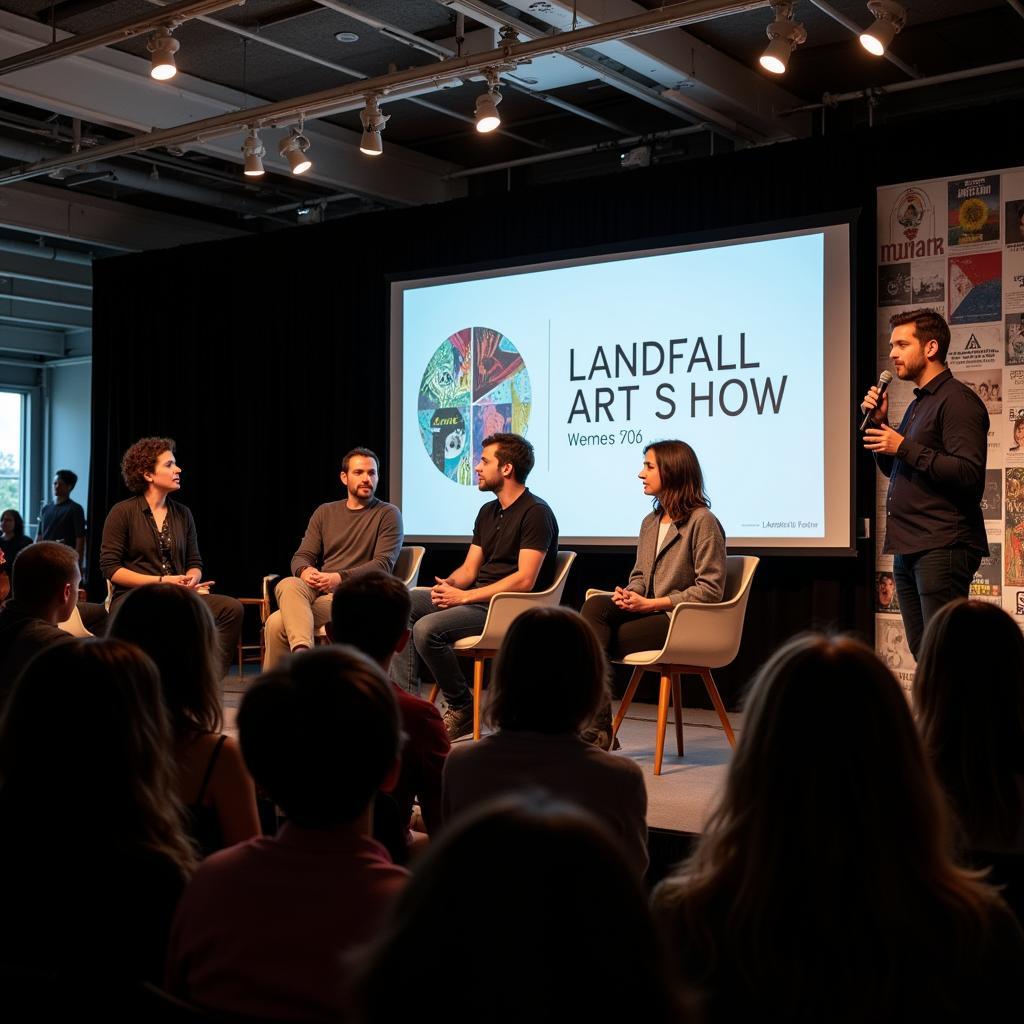 Artist Panel Discussion at Landfall Art Show 2023