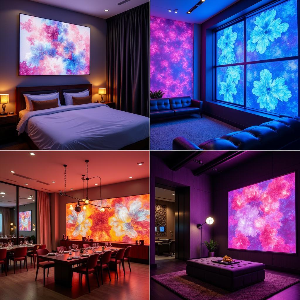 LED Wall Art in Various Applications