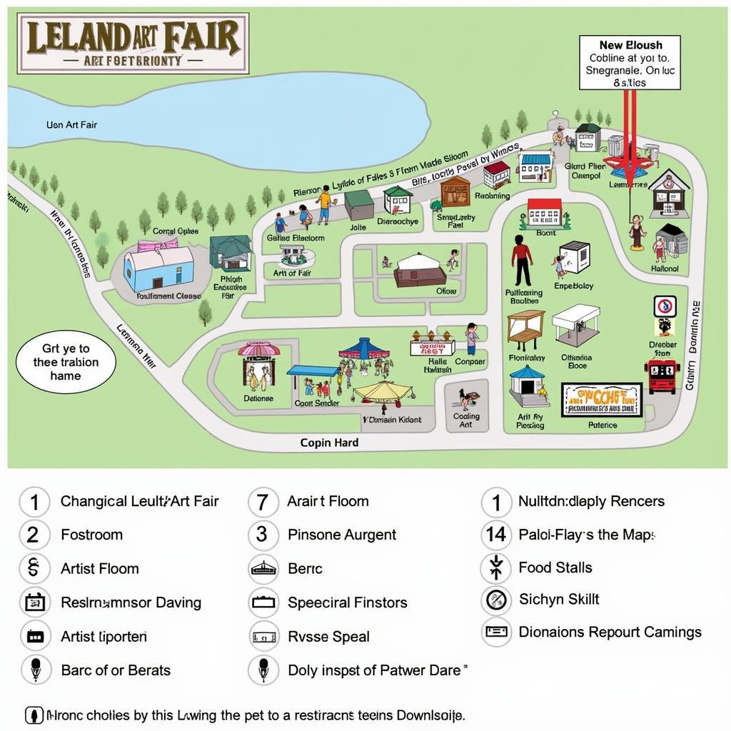 Leland Art Fair Navigation Map