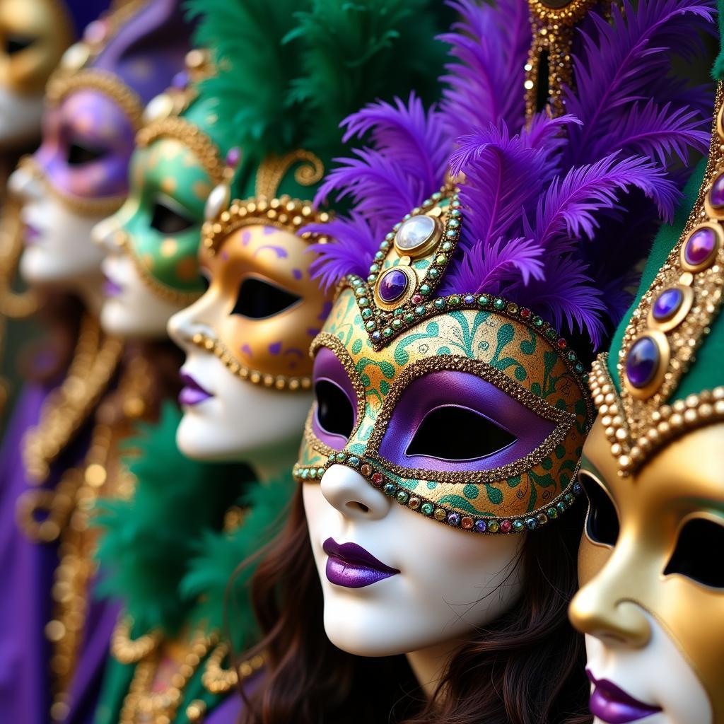 Intricate Mardi Gras Mask Designs