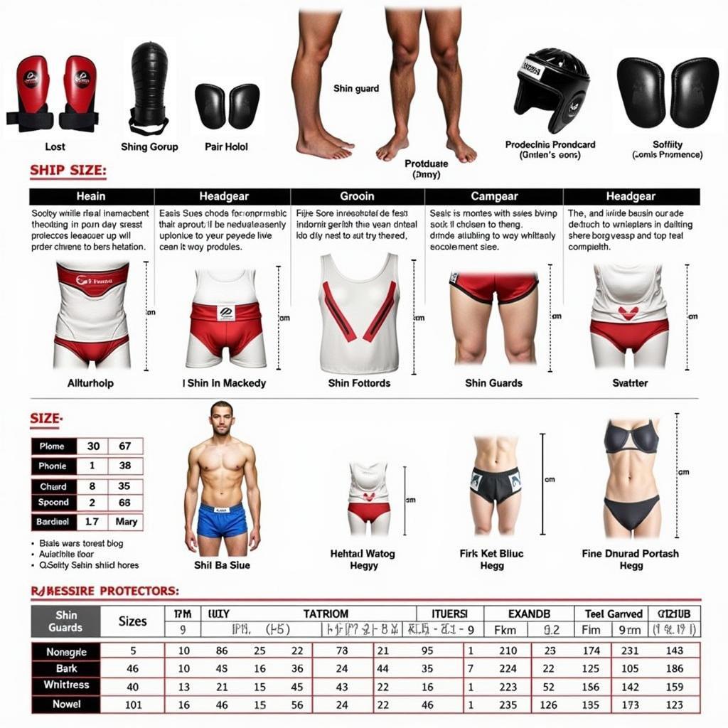 Martial Arts Gear Sizing Chart