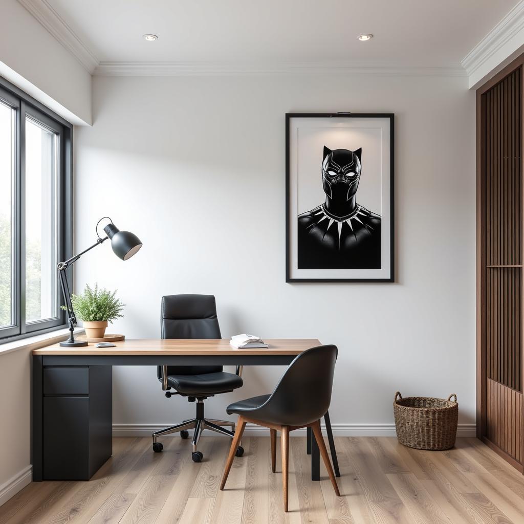 Marvel Wall Art Framed in an Office