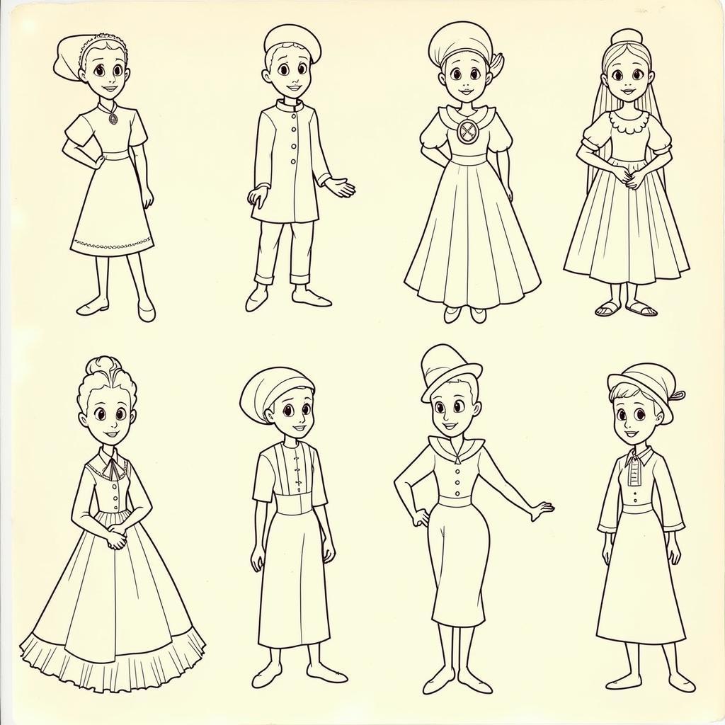 Mary Blair's Character Designs for "it's a small world"