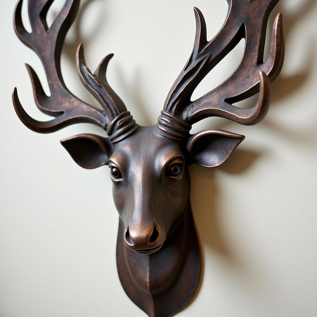 Metal 3D Wall Art - Nature Inspired Stag Head