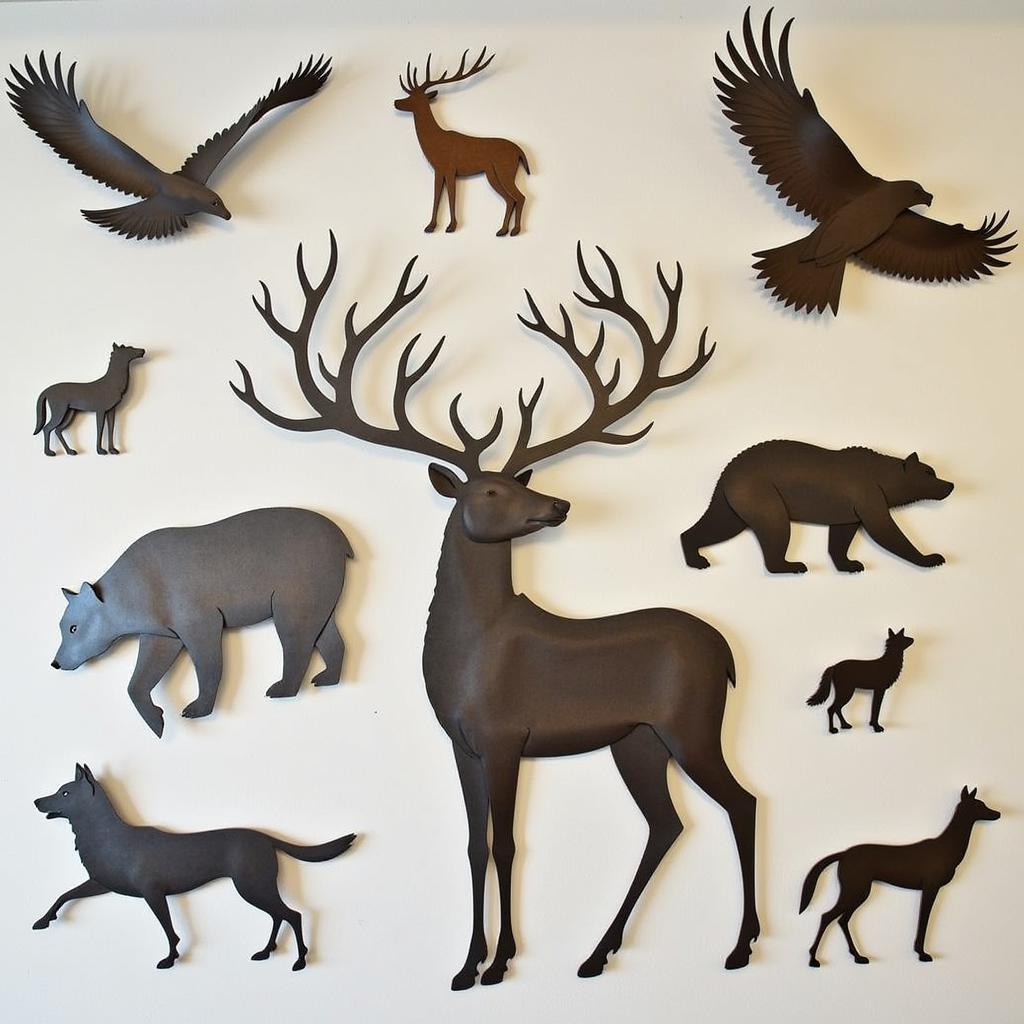 Metal Animal Wall Art Selection