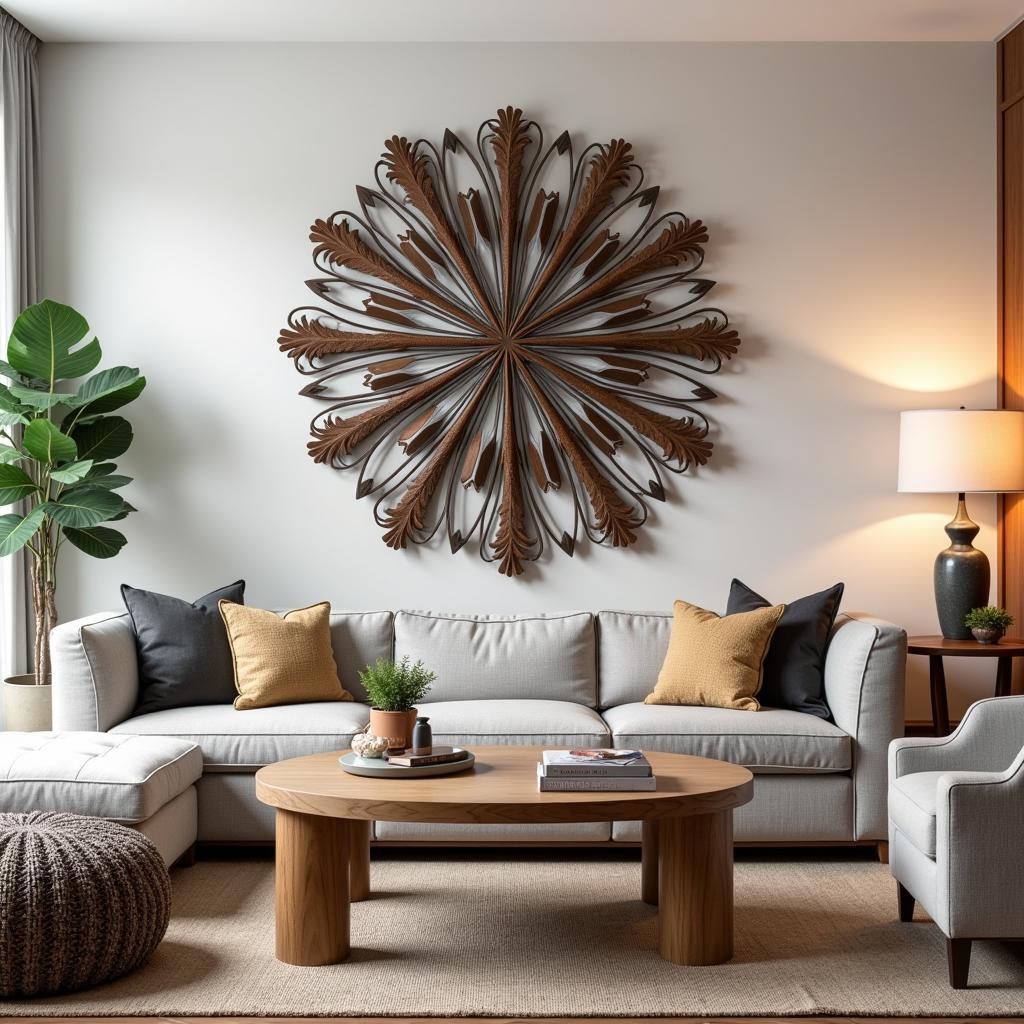 Metal Wall Art Enhancing Interior Design