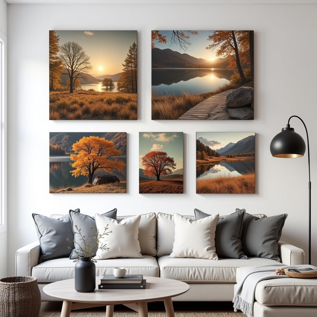 Metal Wall Art Prints in a Modern Home