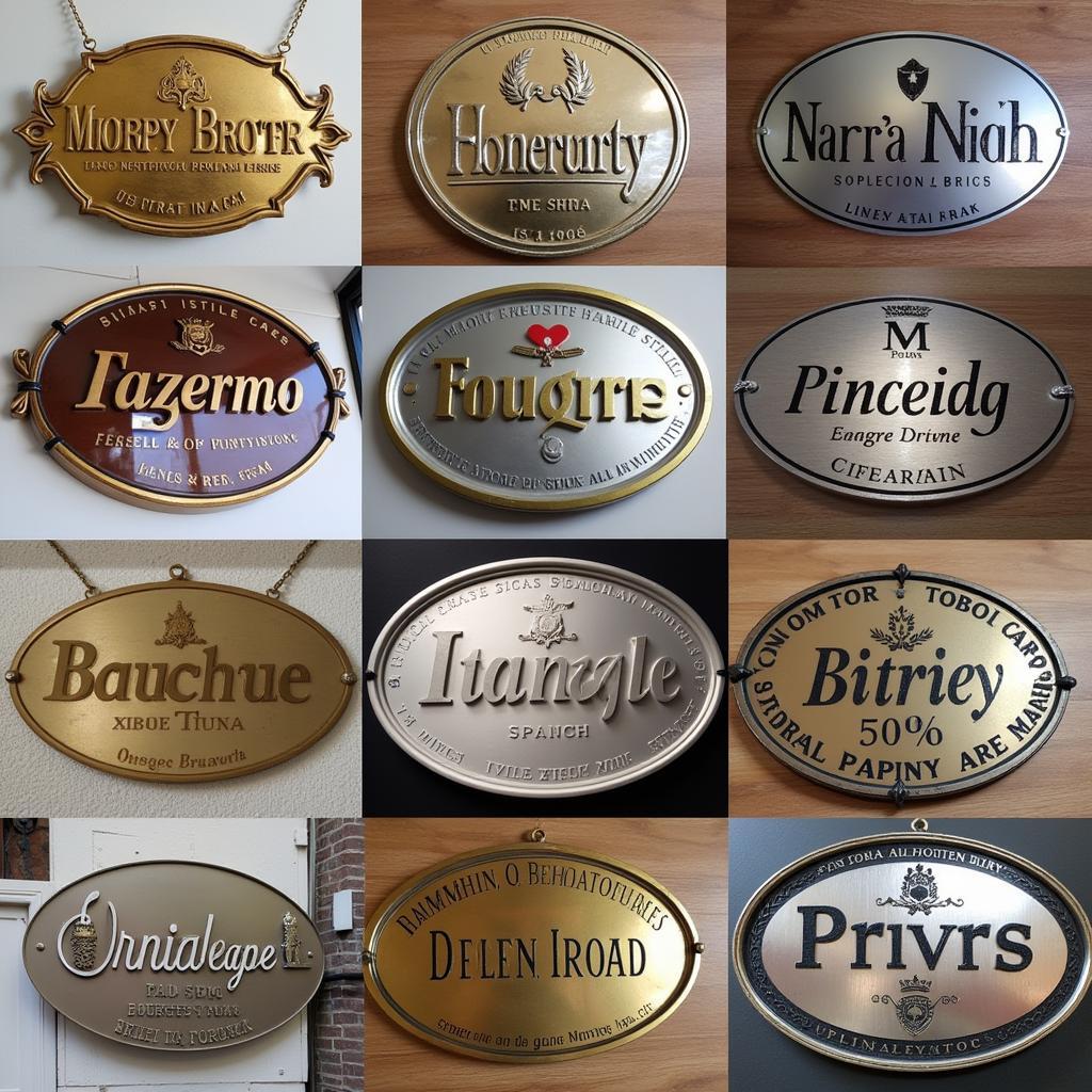 Examples of Metallic Arts Signage